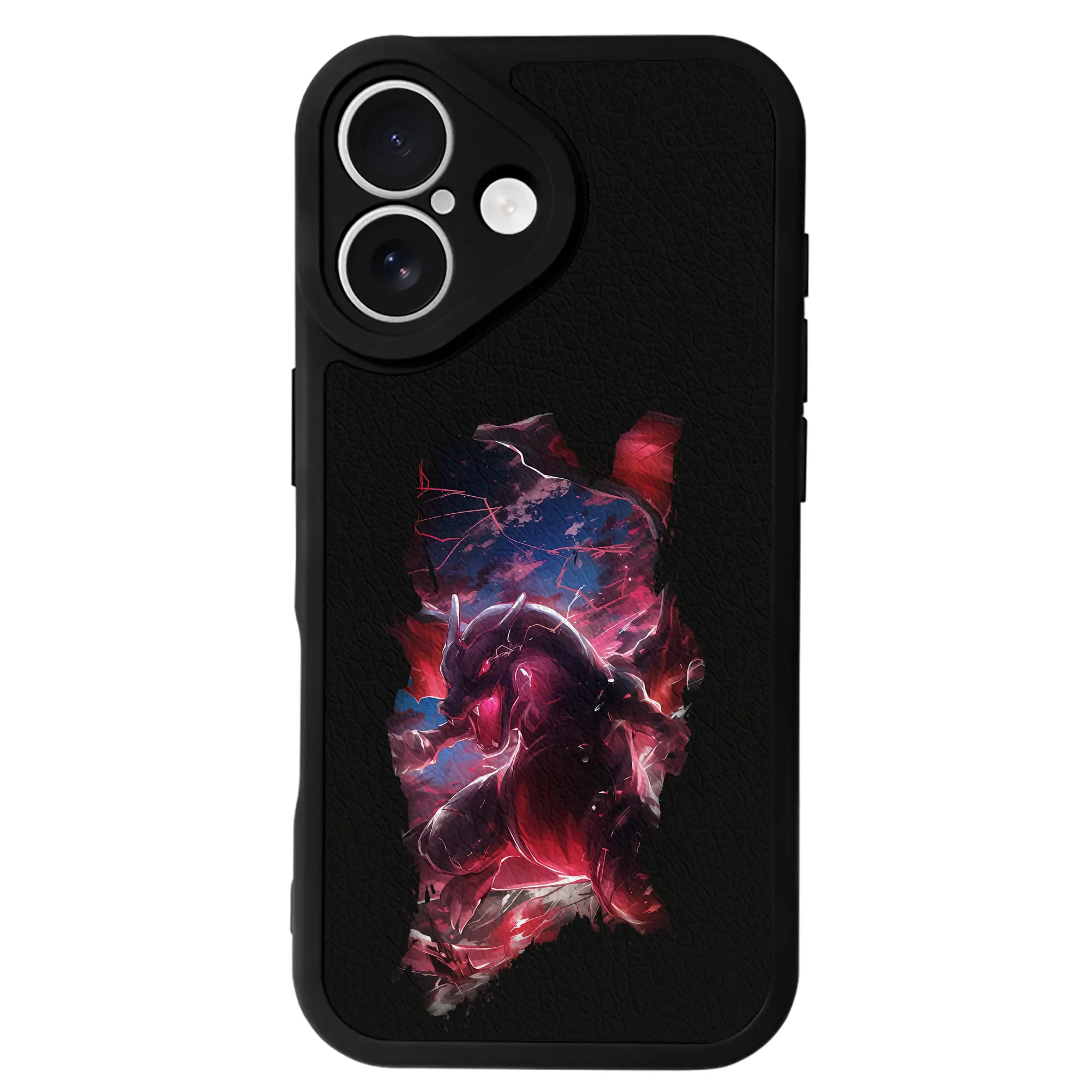 ポケモン グッズ,リザードン - IPhone 16シリーズ対応 ・ シリコンスマホケース ・ レザー調 ・ 高精度フィット ・ 耐衝撃 ・ ワイヤレス充電対応 ・ 精密カット